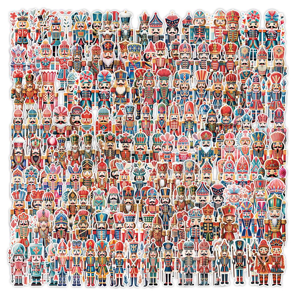 

100 Cute Nutcracker Stickers for Kids: DIY Decoration for Water Bottles, Computers, and Suitcases