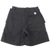 Sacai Unused Thomas Mason Men's Black 100% Cotton Shorts, Size 1, 23-03041M, Stainless Steel Bottoms 1 blackUsed