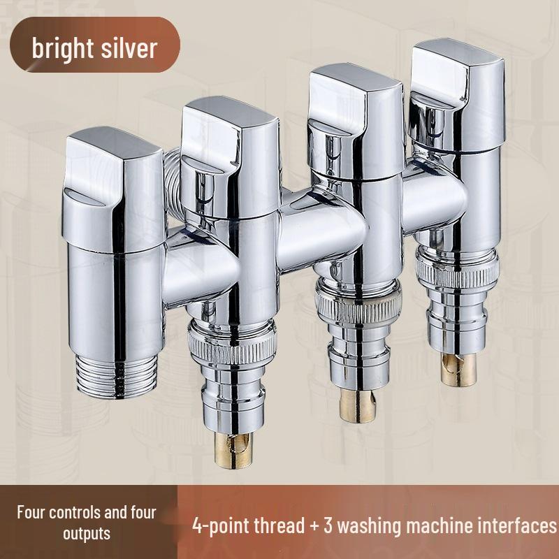 Multi-Way Water Valve Splitter for Washing Machines and Faucets