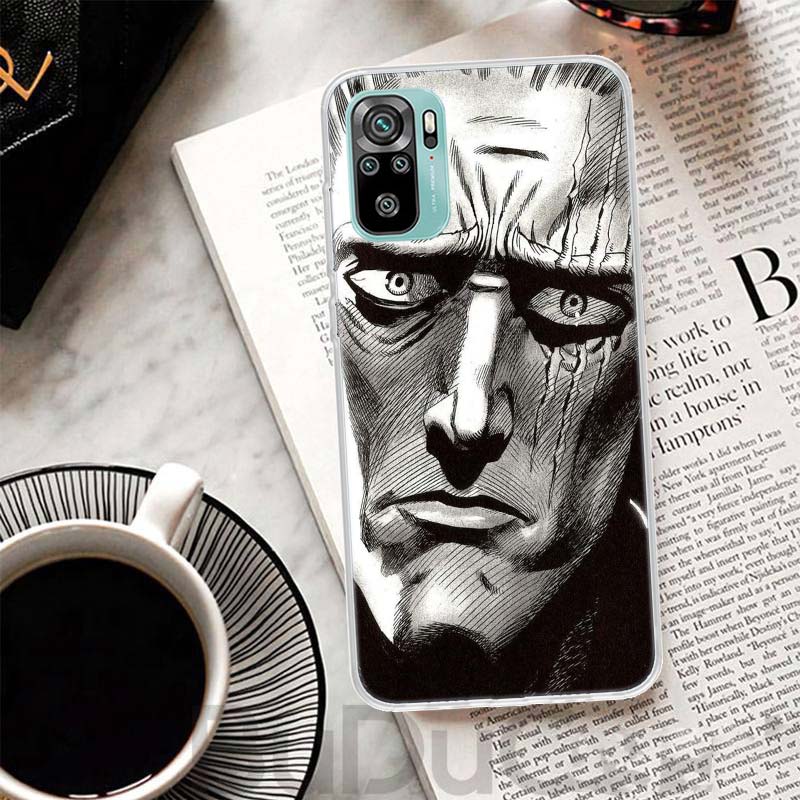 One P-Punch-Man Saitama King Cover For Xiaomi Redmi Note 14 13 12S 12 11 Pro Plus Phone Case 11S 10S 10 11E 11T + 9S 9 Print Coq