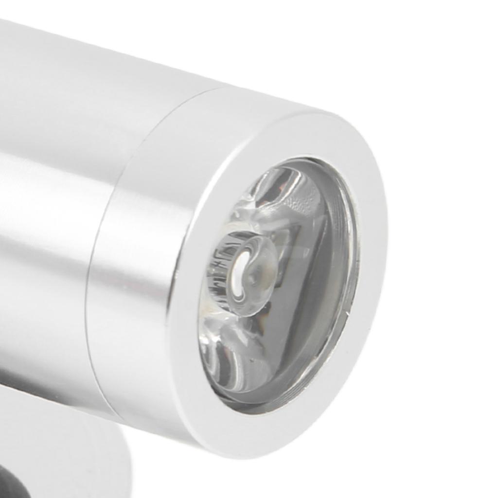 12‑24V 3W LED Reading Light Bedroom Bedside Lamp   Aluminum Alloy for Boat RV SUV Trailer