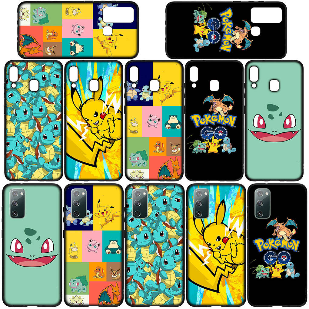 Phone Case for iPhone 17 16 15 Plus Xiaomi Poco F8 F7 X7 X6 M8 C85 C75 Redmi Note 14 12 11 13 Pro Max A4 14C 13C 15C Pokemon GO Pikachu Squirtle Cover