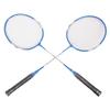 LEIJIAER Badminton Racket Set of 2 Player Iron Alloy Professional Training Replacement Equipment