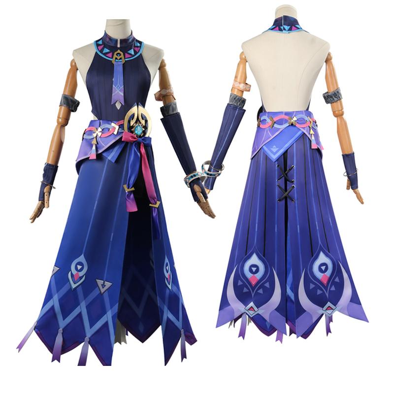 Citlali Cosplay Kostüm Genshin Impact Citlali Kleid Anzug Outfit Citlali Uniform Mit Kopfbedeckung Vollständiges Set Rollenspiel Anzug