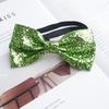 Sparkling Gold Glitter Resin Bow Tie Pin For Wedding And Party Wear