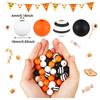 T02C!160 Pcs Wood Bead For Craft Rustic Farmhouse Beads Natural Wooden Handmade Spacer Boho Bead For Halloween Garlands DIY