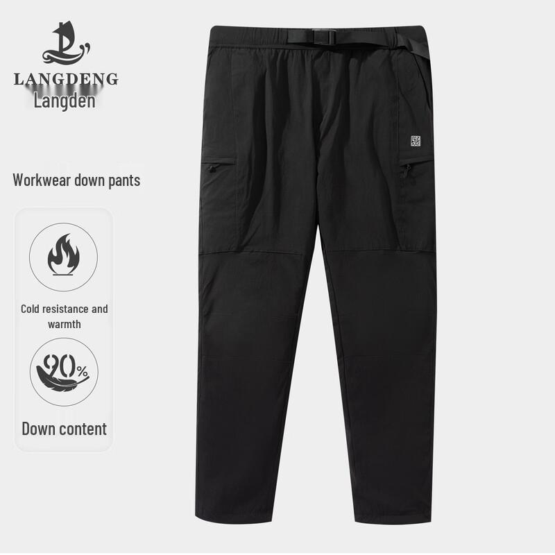Langdeng Men s Outdoor Windproof Down Pants XL
