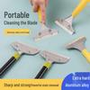 Telescopic Glass Wall and Floor Scraper with Blade for Seam Cleaning and Degumming