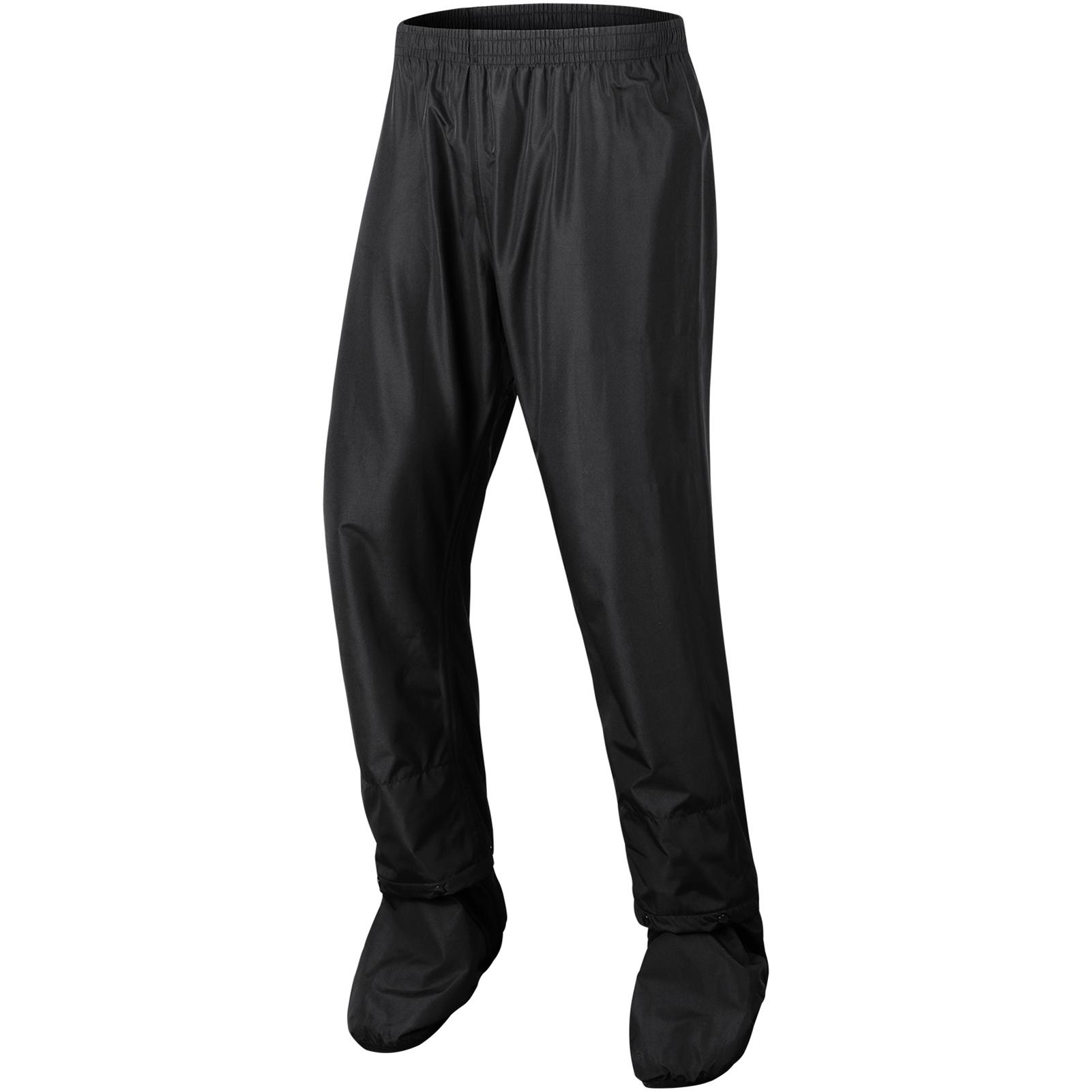 Pantalons de pluie fendus respirants pour le cyclisme et les sports, pantalons d'extérieur coupe-vent avec couvre-chaussures