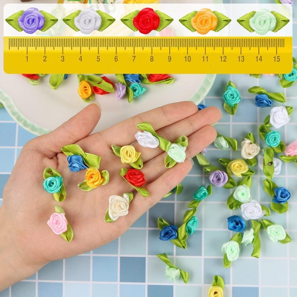 100/200Pcs Artificial Rose Flower Head Valentine's Day Bouquet Photo Props Baby Bride Gift Party Mother's Day Hairpin Decoration
