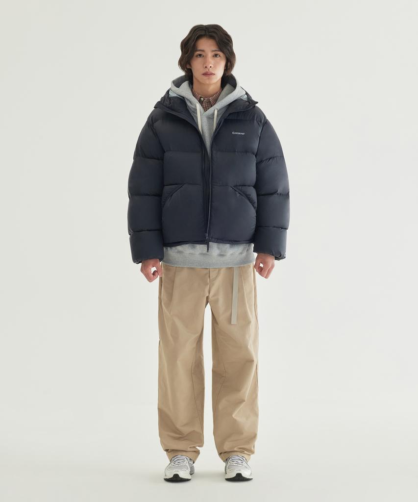 COVERNAT Civic Rds Hooded Short Puffer Dark Navy