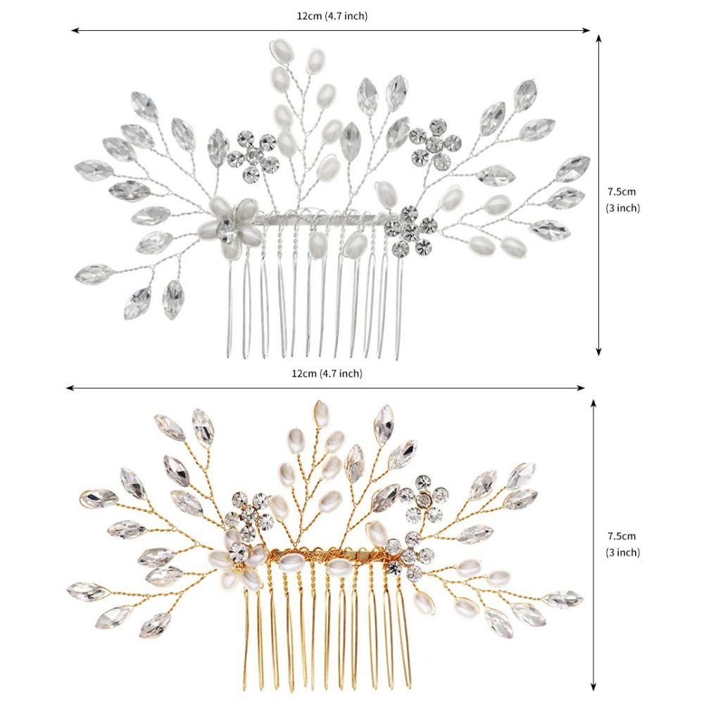 Exquisite Bridal Headdress Elegant Faux Pearl Hairclip Daily Use Rhinestone Hairpin  Girl Gift