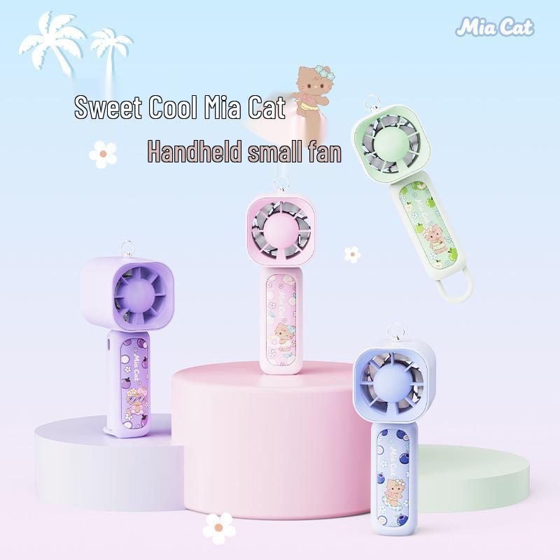 Cartoon Fruit Phone Holder & USB Mini Fan - Cute Portable Student Travel Gift
