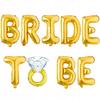 Balloons Set For Bachelorette Party Balloon Words Banner Gold Decorations
