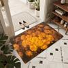 Oil Painting Yellow Lily Floral Doormat Non Slip Wear Resistant Front Door Entry Rug Vintage Art Indoor Home Mat