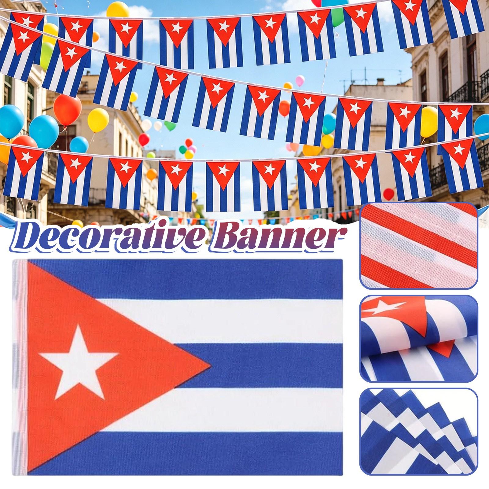 

14*21cm Flag String, Square Fan Flag, Cheering Atmosphere Decoration Banner, 10m/30 Pieces One Size