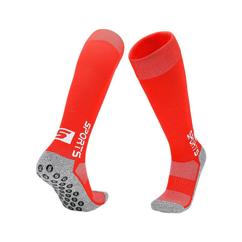 Men s and Children s Odor-Resistant Non-Slip Football Training Socks Medium 34-38 красный