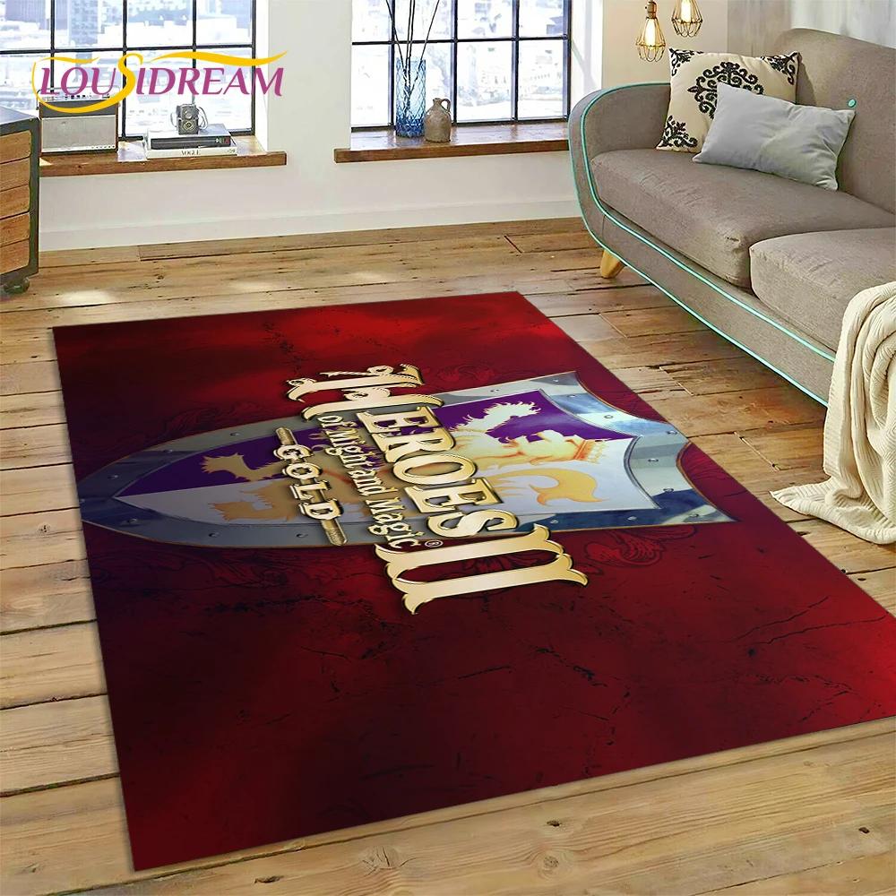 Heroes of Might and Magic Retro Hry Koberec Rohožka do Ložnice Obývacího Pokoj Domácí Dekorace Pohovky, Dětská Hra Velká Dekorace Podložka na Podlahu