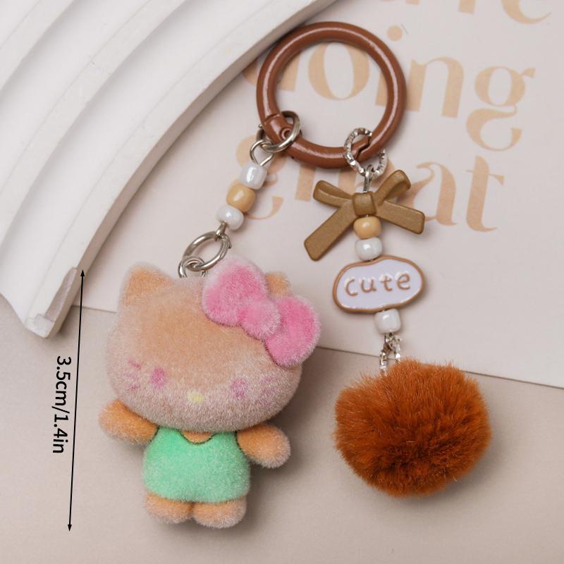 Sanrio Hello Kitty Keychains Cartoon Keyring Hanging Pendant for Backpack Charms on The Phone Bag Ornament Party Gift