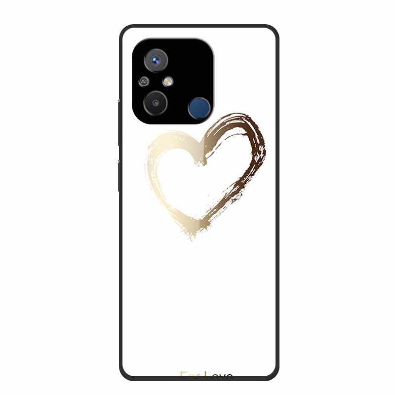 Gehärtetes Glas Case für Redmi 12C Rückabdeckung Hartschalen Case für Xiaomi Redmi 12C 4G Handyhülle Redmi12C Fundas 22120RN86G Cooler Stoßfänger