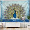 Tapestry Wall Hanging, Peacocks, Flowers, Forests, Bohemia, Aesthetics, Room Decoration, Wall Decoration, Blankets, Bed Sheets
