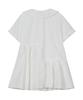 Taibseobiseu Textured Collar Top [White]