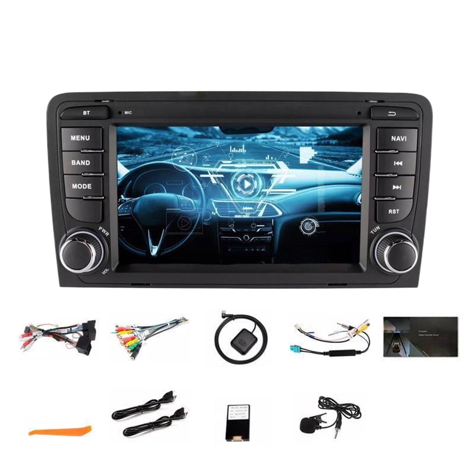 

Black Bluetooth Android Auto ID3tag And RDS Satellite Radio Android Radio Sat Nav Compatible WMA 2+64g