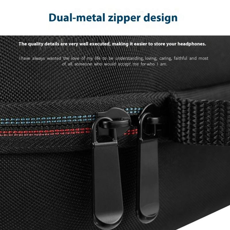 Lightweight EVA Carrying Case with Not Scratch Reinforced Headphone Organizers Case with Large Space for MDR-MV1