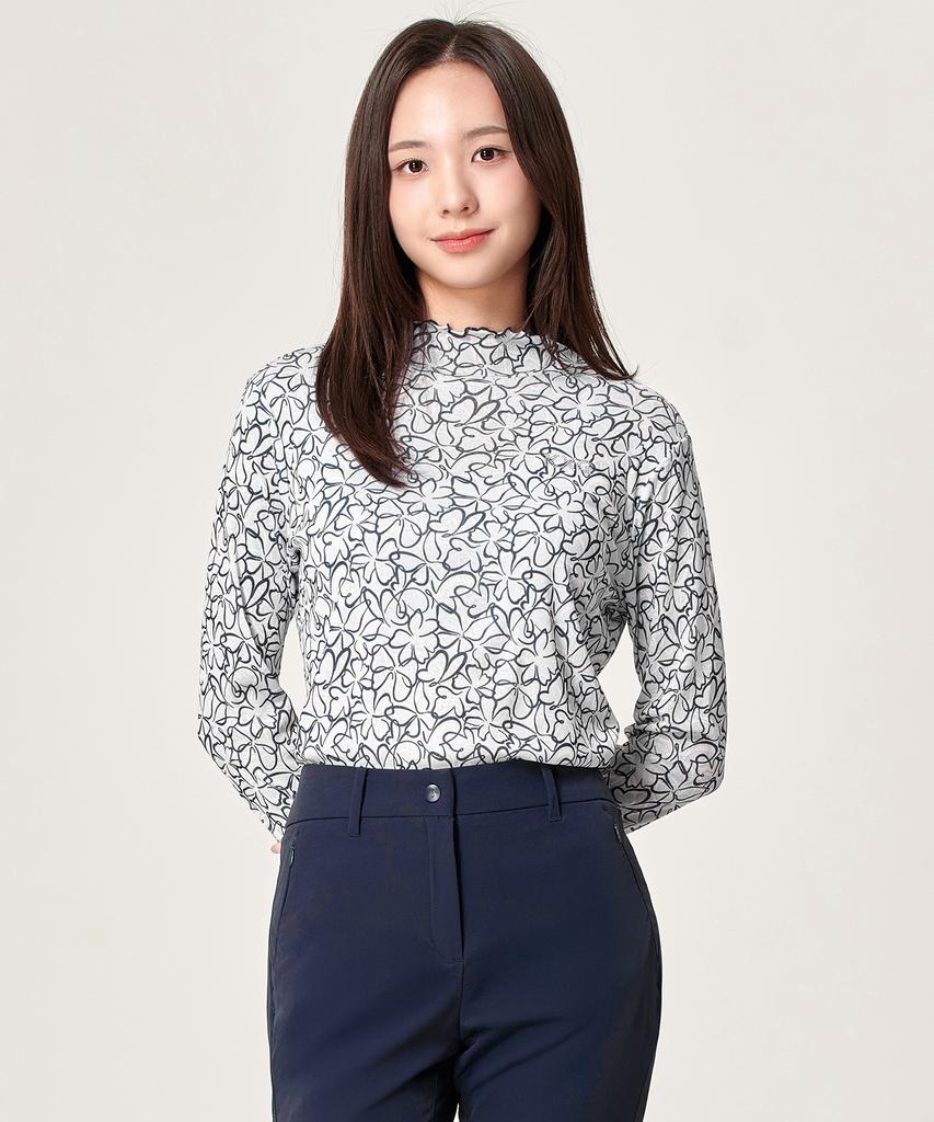 BILTMORE Women'S Golf Flower Base Layer Long Sleeve Inner T-Shirt