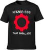 Men's Round Neck T-Shirt Nitzer Ebb That Total Age Crew-Neck t-Shirt Black