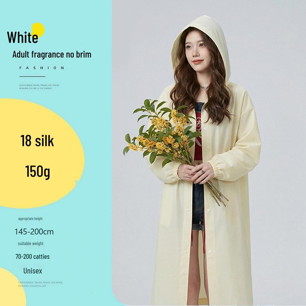 Reusable Full-Length Women's Raincoat for Outdoor Use