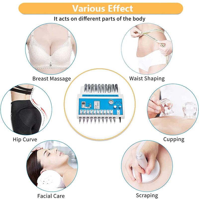 Aparat de masaj pentru piept cu presiune negativă 2 în 1 EMS pentru creșterea sânilor feselor crește pierderea în greutate Mașină de mărire a sânilor