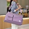 Unisex Large Capacity Travel Bag Nylon Sports Gym Tote Bags for Women Weekender Overnight Duffle Bag with Shoe Compartment