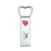 Argentinian Mastiff, Dogo Argentino - Dog Bottle Opener, Personalized Fridge Magnet Opener, Unique Gift for Man Brand Art-Dog