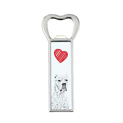 Dogo Argentino – Bottle Opener with a Dog, Personalized Fridge Opener |