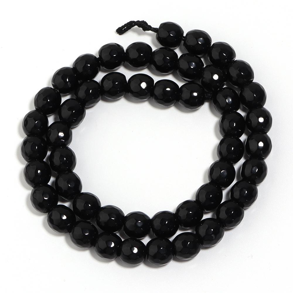 1Strand 6/8/10mm Colorful Facted Agate Beads Round Loose Beads Spacer Bead For Jewelry Making DIY Necklace Bracelets Accessories