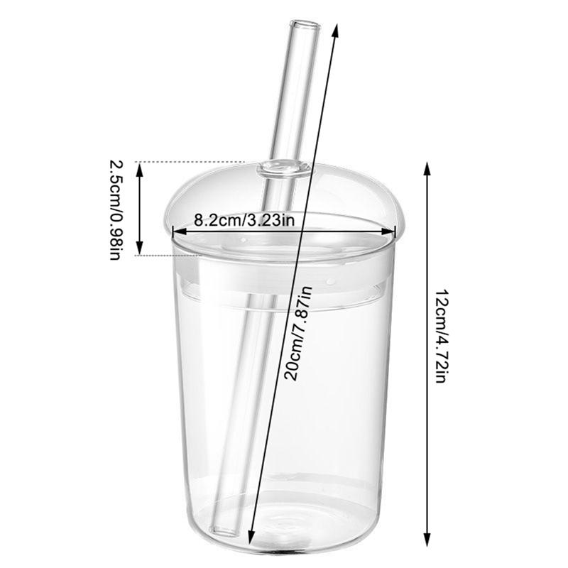 

500 мл прозрачные стаканы с куполообразной крышкой и соломинкой кружка для льда кофе чашка для чая стакан для сока стакан для молока вода кружка для напитков кружка 401-500ml чистый