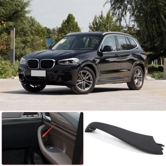 Black Right Car Inner Door Handle Pull Covers Trim For BMW X3 X4 G01 G02 2018-21