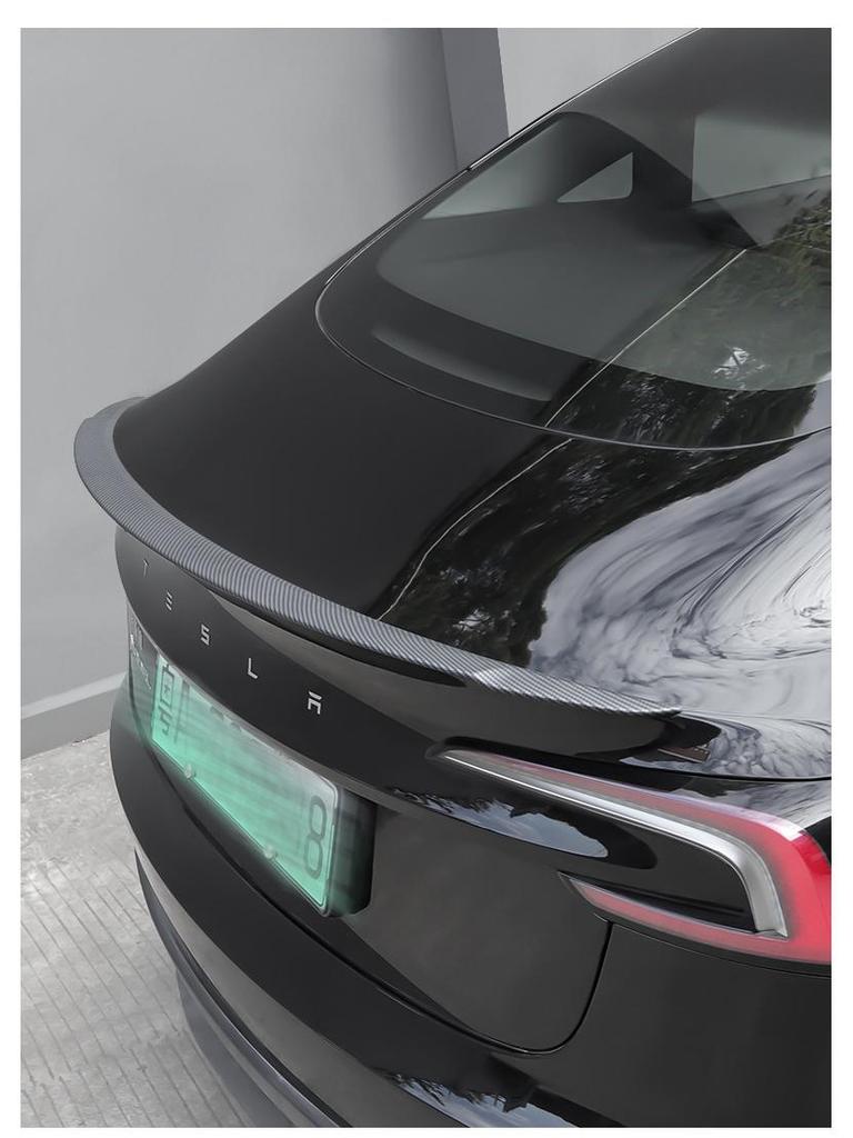 Tesla Model 3 & Y Carbon Fiber Rear Spoiler Upgrade