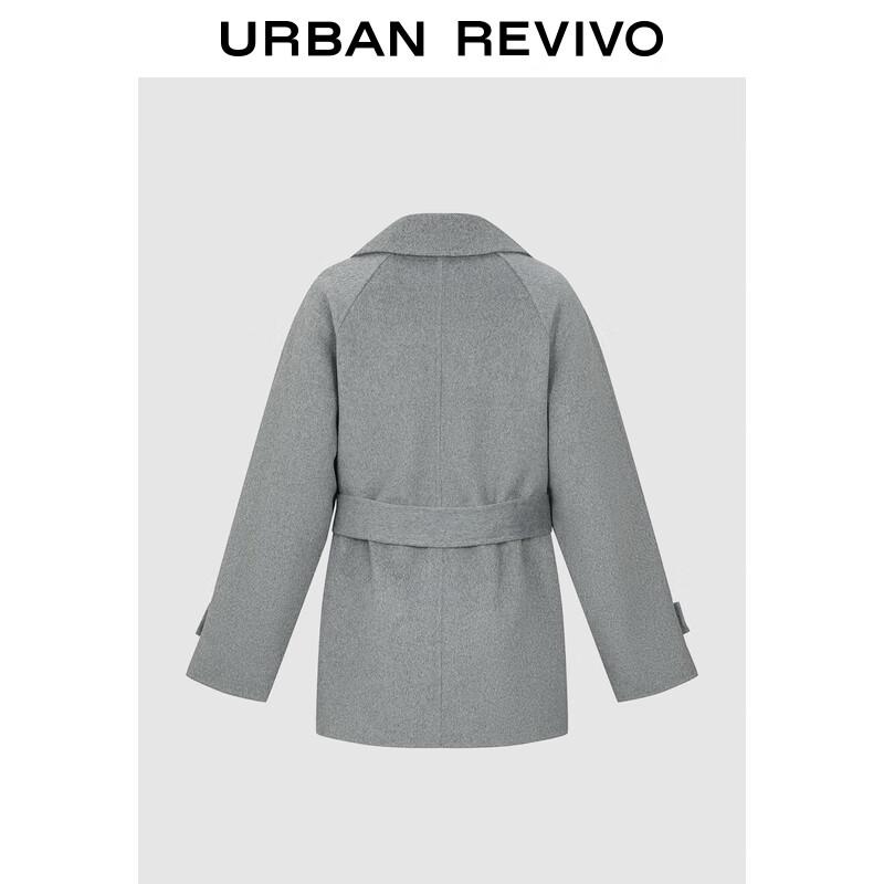 UR Women's Double-Breasted Belted Winter Coat