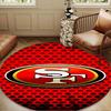 Vintage 49ers Football Round Mat, Anti-slip Circle Carpet Chair Rug For livingroom,Bedroom, Doormat Home Decor Gift Christmas Gifts