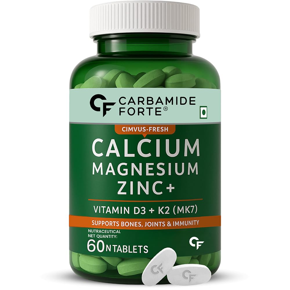 

Carbamide Forte Veg Calcium And Vitamin D3 Tablets 60 Pack | Zinc Magnesium Supplement For Bone And Joint Support
