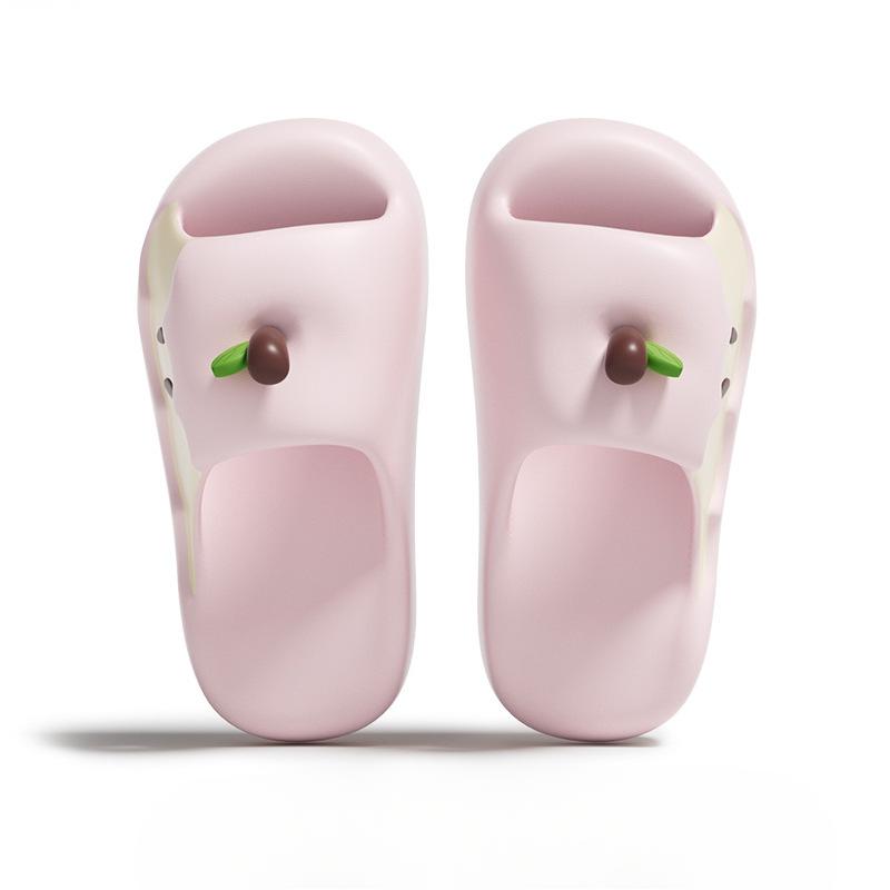 

Холодные Модные Милые Тапочки-Яблоки для Женщин Лето Персонализированные Мультяшные Милые и Удобные Домашние Принадлежности Парные ЕВА 36-37 розовый