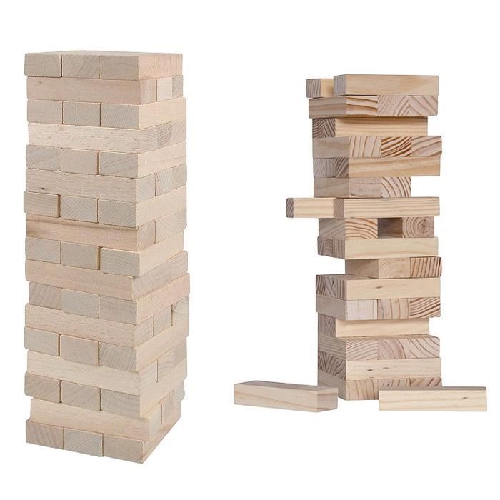 Jouet - Woodyland - Tower Tonny - Briques en Bois Naturel - Aide au développement - Mixte