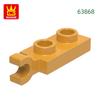 Non-Toxic 253Pcs/Lot 63868 Plate Special 1X2 With Handles Thin Block Moc Color Accessories Compatible With Brick Diy Children'S Toy