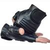 Männer Sport Leder Halbfinger Handschuhe Gym Übung Training Fitness Handschuhe Schwarz Rutschfeste Handschuhe