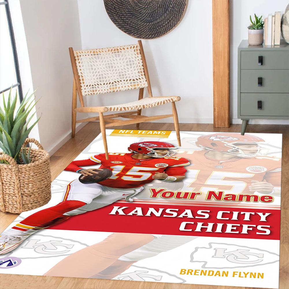 Kansas City Football Personalized Name Carpet Perfect For Hallway Outdoor Decorate Room Dormitory Antislip Rug Decorate Offices Spiritual Gift