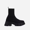 Plus Size Women's Flyknit Sock Boots: Autumn Martin Style, Breathable Candy Colors, Platform Thick Sole, Short Boots