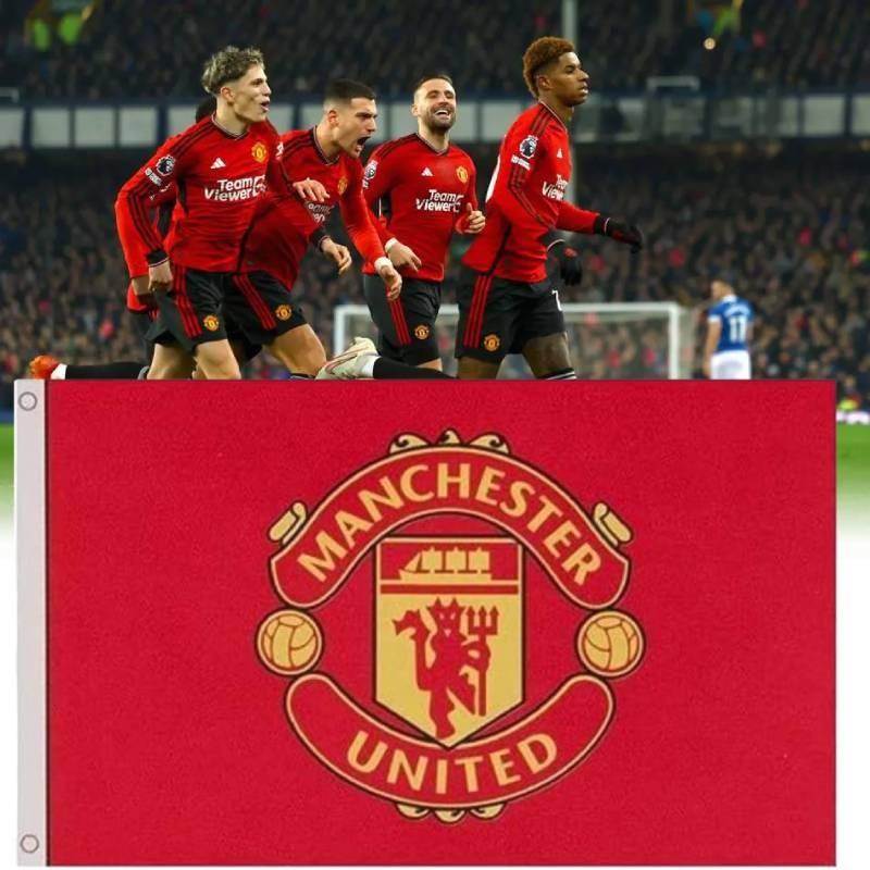 Farbenfrohe Manchester United Flagge (90 x 150 cm) – Perfekt für Fans und jeden Anlass