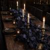 1.7m Artificial Black Maple Leaf Garland for Halloween Party Decoration